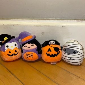 Set of 4 Capsule Squishmallows - Including Rare Milo the Mummy!